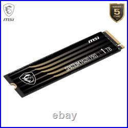 MSI SPATIUM M480 Pro 1TB PCIe 4.0 NVMe M. 2 2280 SSD, 7400 MB/s Read, 6000 MB/s