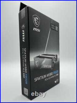 MSI Spatium M580 FROZR PCIe 5.0 NVMe M. 2 2TB SSD (Solid State Drive) SM580PN2T