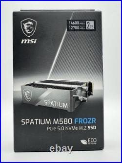 MSI Spatium M580 FROZR PCIe 5.0 NVMe M. 2 2TB SSD (Solid State Drive) SM580PN2T