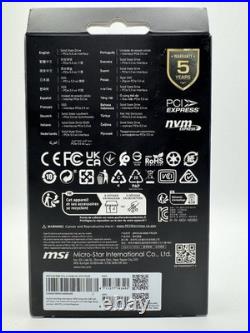 MSI Spatium M580 FROZR PCIe 5.0 NVMe M. 2 2TB SSD (Solid State Drive) SM580PN2T
