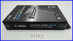 MSI Spatium M580 FROZR PCIe 5.0 NVMe M. 2 2TB SSD (Solid State Drive) SM580PN2T