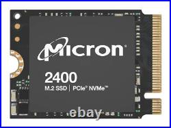 Micron 2400 2TB MTFDKBK2T0QFM-1BD1AABYYR M. 2 2230 NVMe PCIe 4.0x4 Internal SSD Micron 2400 2TB MTFDKBK2T0QFM-1BD1AABYYR M. 2 2230 NVMe PCIe 4.0x4 Internal SSD