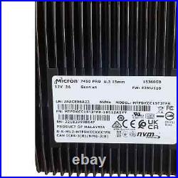 Micron 7450 PRO 15.36TB SSD U. 3 15mm Gen4 x4 NVMe MTFDKCC15T3TFR-1BC1ZABYY