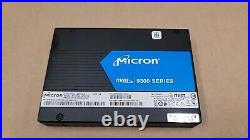 Micron 9300 Max MTFDHAL12T8TDR-1AT1ZABYY 12.8TB 2.5 U. 2 3D TLC PCIe NVMe SSD