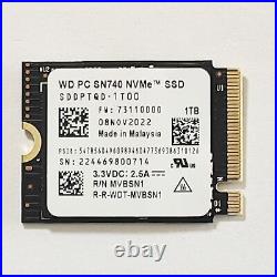 NEW 1TB WD SN740 M. 2 2230 SSD NVMe PCIe For Microsoft Surface Pro 7+ Steam Deck