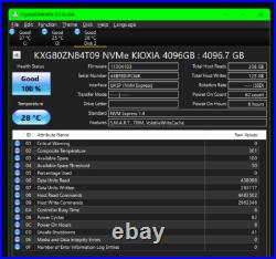 NEW 4TB Toshiba Kioxia XG8 M2 PCIe 4 x 4 NVMe SSD KXG80ZN84T09 Solid State Drive NEW 4TB Toshiba Kioxia XG8 M2 PCIe 4 x 4 NVMe SSD KXG80ZN84T09 Solid State Drive