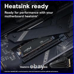 NEW Crucial T705 2TB PCIe Gen5 NVMe 14,500MB/s M. 2 2280 CT2000T705SSD3 SSD Drive