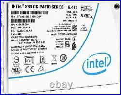 NEW Intel DC P4610 6.4TB PCIe Gen 3.1 x4 NVMe U. 2 2.5 SSD SSDPE2KE064T8TP 92F30