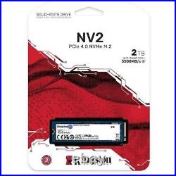 NEW Kingston NV2 2TB M. 2 2280 NVMe Internal SSD PCIe 4.0 Gen SNV2S/2000G