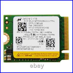 NEW Micron 2450 M. 2 2230 SSD 1TB NVMe PCIe For Microsoft Surface Pro X Pro 7+ 8