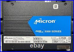 NEW Micron MTFDHAL6T4TDR-1AT1Z 9300 MAX 6.4TB NVMe PCIe Enterprise U. 2 2.5 SSD