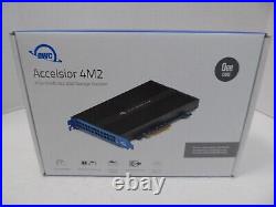 NEW OWC Accelsior 4M2 PCIe NVMe M. 2 SSD Storage Solution 0GB Card Sealed