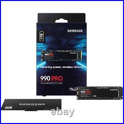 NEW SAMSUNG SSD 990 PRO 4TB PCIe 4.0 M. 2 2280 Read Up-to 7,450MB/s MZ-V9P4T0B/AM