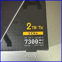 NEW SEALED Western Digital WD Black SN850X 2TB NVMe SSD Drive WD BLACK