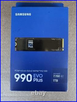 NEW Samsung 990 EVO Plus 1TB MZ-V9S1T0B/AM NVMe M. 2 SSD PCIe 4.0/5.0 x2 7150MB/s