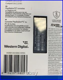 NEW WD BLACK 1TB SN850P NVMe Internal SSD for PS5 consoles WDBBYV0010BNC-WRSN