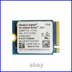 NEW WD PC SN530 M. 2 2230 SSD 1TB NVMe PCIe For Microsoft Surface Pro X Pro 7+ 8