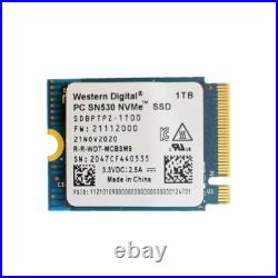 NEW WD PC SN530 M. 2 2230 SSD NVMe PCIe 1TB For Microsoft Surface Pro X Pro 7+ 8