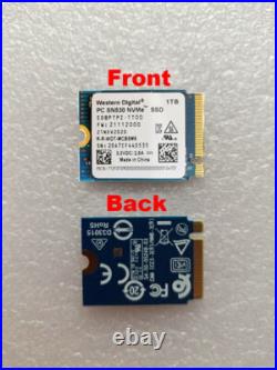 NEW WD PC SN530 M. 2 2230 SSD NVMe PCIe 1TB For Microsoft Surface Pro X Pro 7+ 8