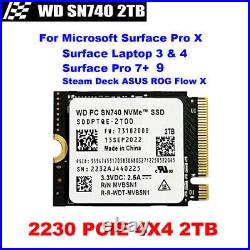 NEW WD PC SN740 2TB 2230 NVMe PCIe 4x4 SSD For Steam Deck Dell ASUS ROG laptop