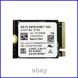 NEW WD SN740 2TB 2230 NVMe PCIe 4x4 SSD For Steam Deck Microsoft Surface Pro 9