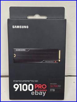 NIB SAMSUNG SSD 9100 PRO with Heatsink 1TB PCIe 5.0x4 M. 2 2280 MZ-VAP1T0CW