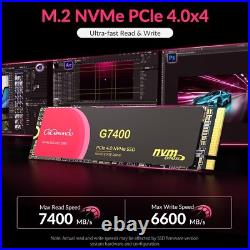 NVMe M. 2 SSD 512GB 1TB 2TB 4TB PCIe Gen4.0x4 Internal Solid State Drive LOT 7400 NVMe M. 2 SSD 512GB 1TB 2TB 4TB PCIe Gen4.0x4 Internal Solid State Drive LOT 7400