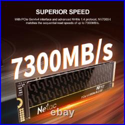 Netac 2TB Internal SSD PCle Gen 4x4 NVMe 7300MB/s