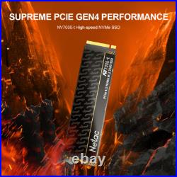 Netac 2TB Internal SSD PCle Gen 4x4 NVMe 7300MB/s