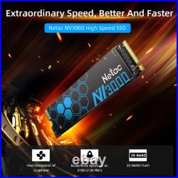 Netac Internal SSD 1TB Solid State Drive M. 2 2280 PCIe Gen 34 NVMe up 3100MB/s