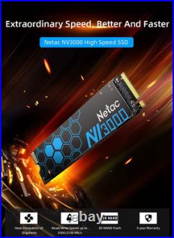 Netac M. 2 2280 NVMe SSD 250GB / 500GB / 1TB PCIe 3.0 x4 Up to 3500MB/s