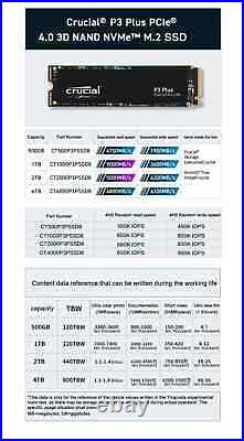 New P3 Plus 1TB PCIe Gen4x4 3D NAND NVMe M. 2 SSD 500GB 1TB 2TB, up to 5000MB/s