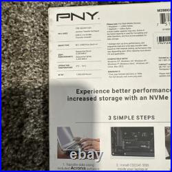 New PNY CS2241 1TB Gen4 x4 PCIe NVMe M. 2 Internal SSD Upgrade Kit with Adapter