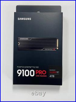 New SAMSUNG 9100 PRO 4TB M. 2 2280 PCIe 5.0x4 NVMe SSD withHeatsink MZ-VAP4T0CW New SAMSUNG 9100 PRO 4TB M. 2 2280 PCIe 5.0x4 NVMe SSD withHeatsink MZ-VAP4T0CW