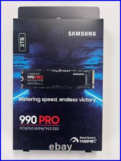 New Samsung 990 PRO 2TB Internal SSD PCle Gen 4x4 NVMe MZ-V9P2T0B/AM