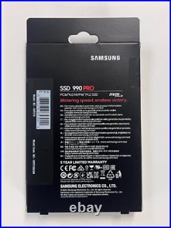 New Samsung 990 PRO 2TB Internal SSD PCle Gen 4x4 NVMe MZ-V9P2T0B/AM