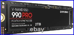 New Samsung 990 PRO 2TB NVMe PCIe 4.0 M. 2 2280 (MZ-V9P2T0B/AM) Internal SSD