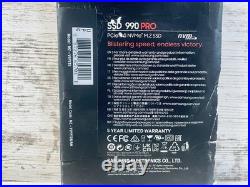 New Sealed Samsung 990 PRO 2TB Internal SSD PCle Gen 4x4 NVMe MZ-V9P2T0B/AM New Sealed Samsung 990 PRO 2TB Internal SSD PCle Gen 4x4 NVMe MZ-V9P2T0B/AM