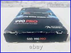 New Sealed Samsung 990 PRO 2TB Internal SSD PCle Gen 4x4 NVMe MZ-V9P2T0B/AM New Sealed Samsung 990 PRO 2TB Internal SSD PCle Gen 4x4 NVMe MZ-V9P2T0B/AM