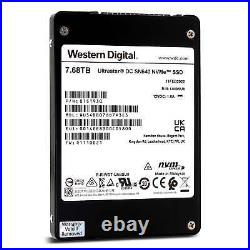 New Sealed Western Digital Ultrastar DC SN640 7.68TB, 2.5'', NVME Internal SSD