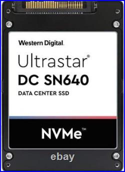 New Sealed Western Digital Ultrastar DC SN640 7.68TB, 2.5'', NVME Internal SSD