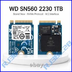 New WD CH SN560 1TB M. 2 2230 SSD NVMe PCIe For Xbox Series X/S Expansion Card