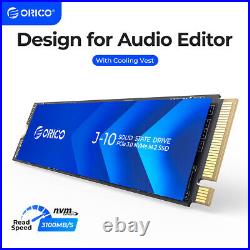 ORICO 2TB M. 2 2280 NVMe SSD Heatsink 3D Internal Solid State Drive 3500MB/s US