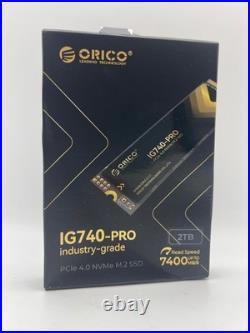 ORICO IG740PRO 2TB NVMe SSD PCIe 4.0 M. 2 7450MB/s Read, TLC NAND, Grade A+ ORICO IG740PRO 2TB NVMe SSD PCIe 4.0 M. 2 7450MB/s Read, TLC NAND, Grade A+