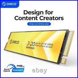 ORICO M. 2 NVMe SSD PCIe4.0 NVMe Gen4 x3 Internal Solid State Drive M. 2 M Key Lot
