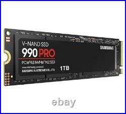 Original Samsung 990 PRO PCIe 4.0 NVMe M. 2 SSD 1TB 7450MB/s Read MZ-V9P1T0BW