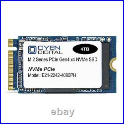 Oyen Digital 4TB M. 2 2242 NVMe PCIe 3D TLC SSD Oyen Digital 4TB M. 2 2242 NVMe PCIe 3D TLC SSD