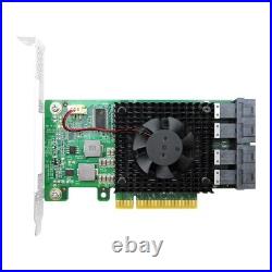 PCI Express 3.0 x8 to 4 x U. 2 (SFF-8643) NVMe SSD Adapter Card