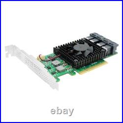 PCI Express 3.0 x8 to 4 x U. 2 (SFF-8643) NVMe SSD Adapter Card