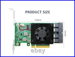 PCI Express 3.0 x8 to 4 x U. 2 (SFF-8643) NVMe SSD Adapter Card